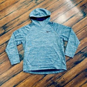 Nike Dri Fit XL Blue Hoodie Sweatshirt Mens
